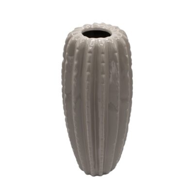 Vaso Cactus Stilizzato Tortora