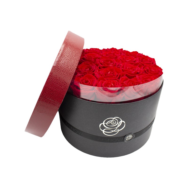Ars Nova Box di Rose Stabilizzate Rosse Royal