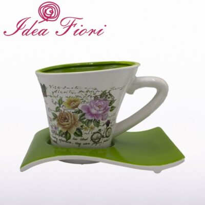 Tazza Portapianta Verde