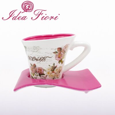 Tazza Portapianta Fucsia