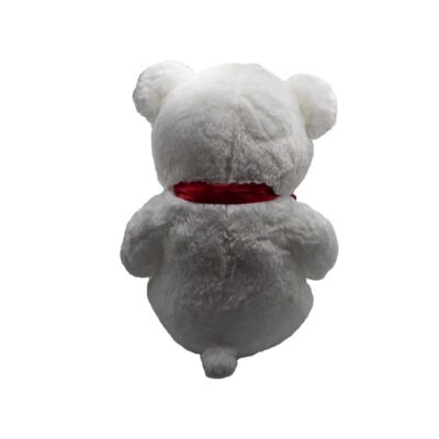 Peluche Orsetto Bianco e Rosso