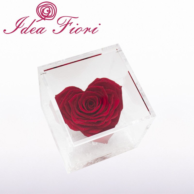 Flowercube Cuore di Rosa Rosso Special Edition