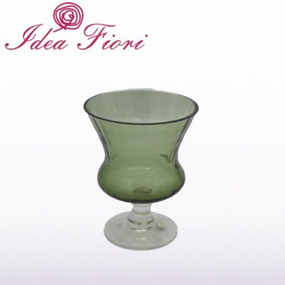 Vaso Per Fiori In Vetro Verde Sia