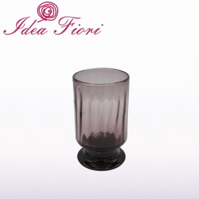 Vaso per Fiori in Vetro Marrone