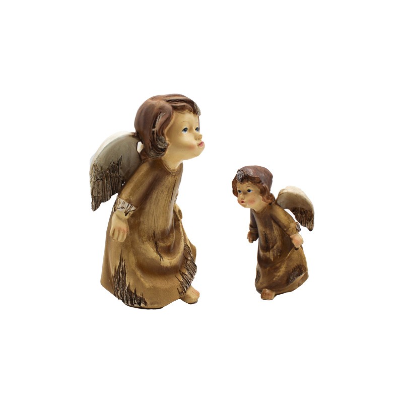 Angeli in Ceramica Marrone