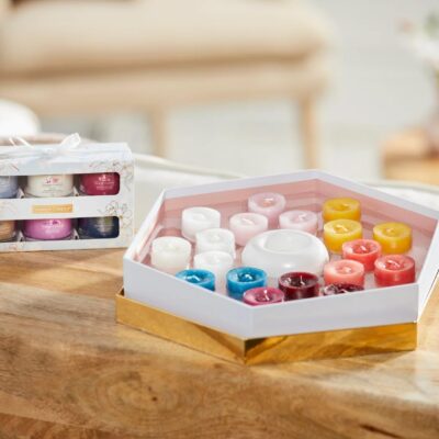 Confezione Regalo Con 18 Tea Light E 1 Porta Candela Yankee Candle