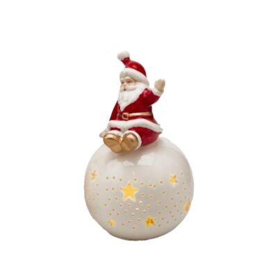 Babbo Natale Kid con Sfera Led Enzo de Gasperi