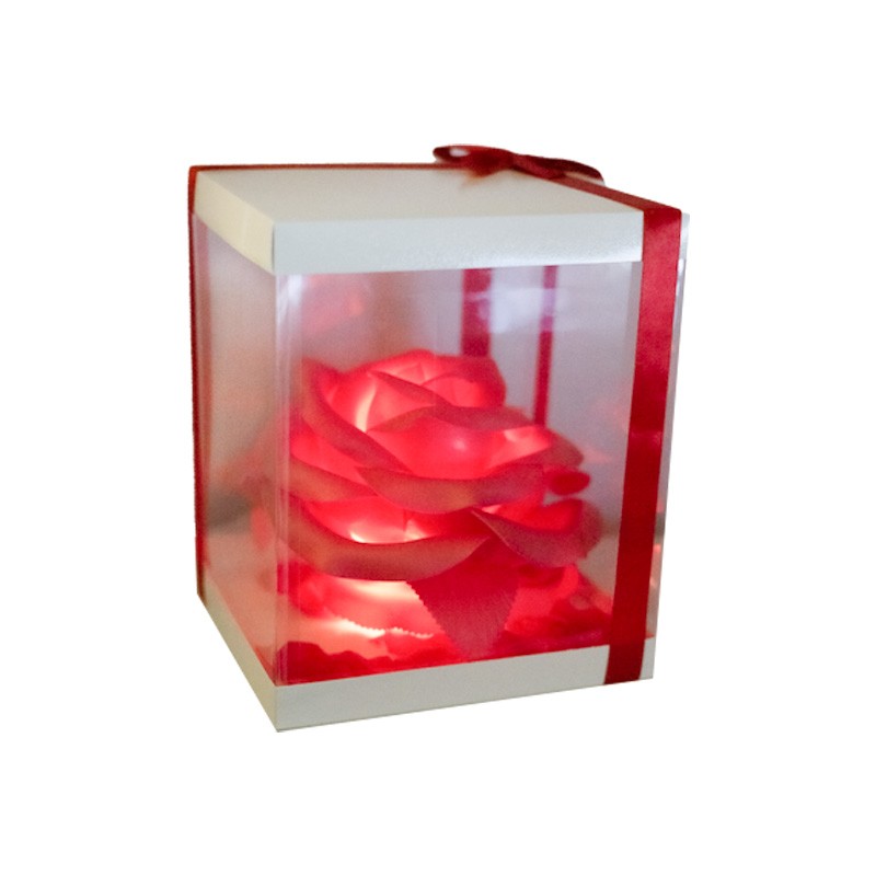 Lampada Rosa Rossa In Foam - Idea Fiori