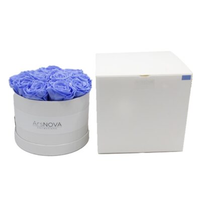 Ars Nova Box da 12 Rose Blu Glicine Stabilizzate