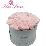 Ars Nova Box da 12 Rose Rosa Pastello Stabilizzate