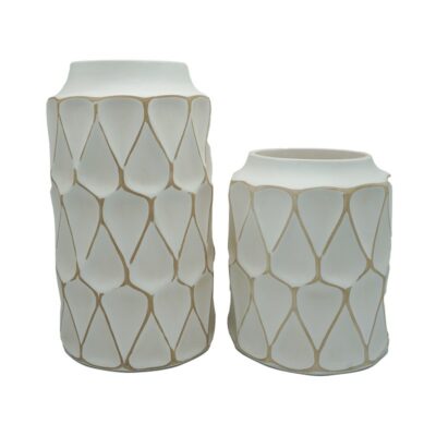 Vaso in Ceramica Bianco Sporco Balcosta